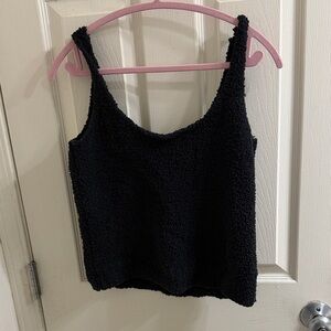 SKIMS Black Textured Camisole